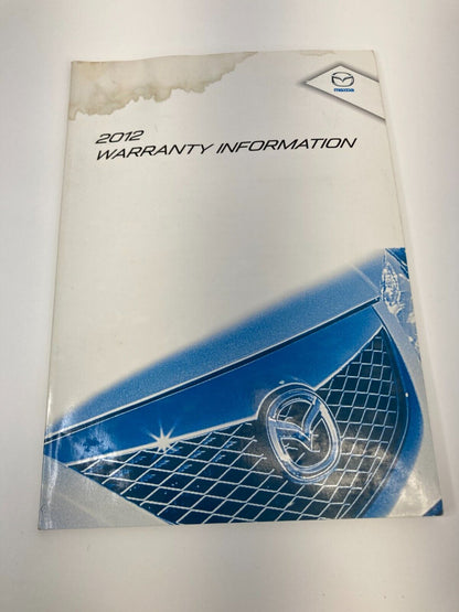 2012 12 Mazda5 Mazda 5 Hatchback Owners Manual Guide Warranty Information Book