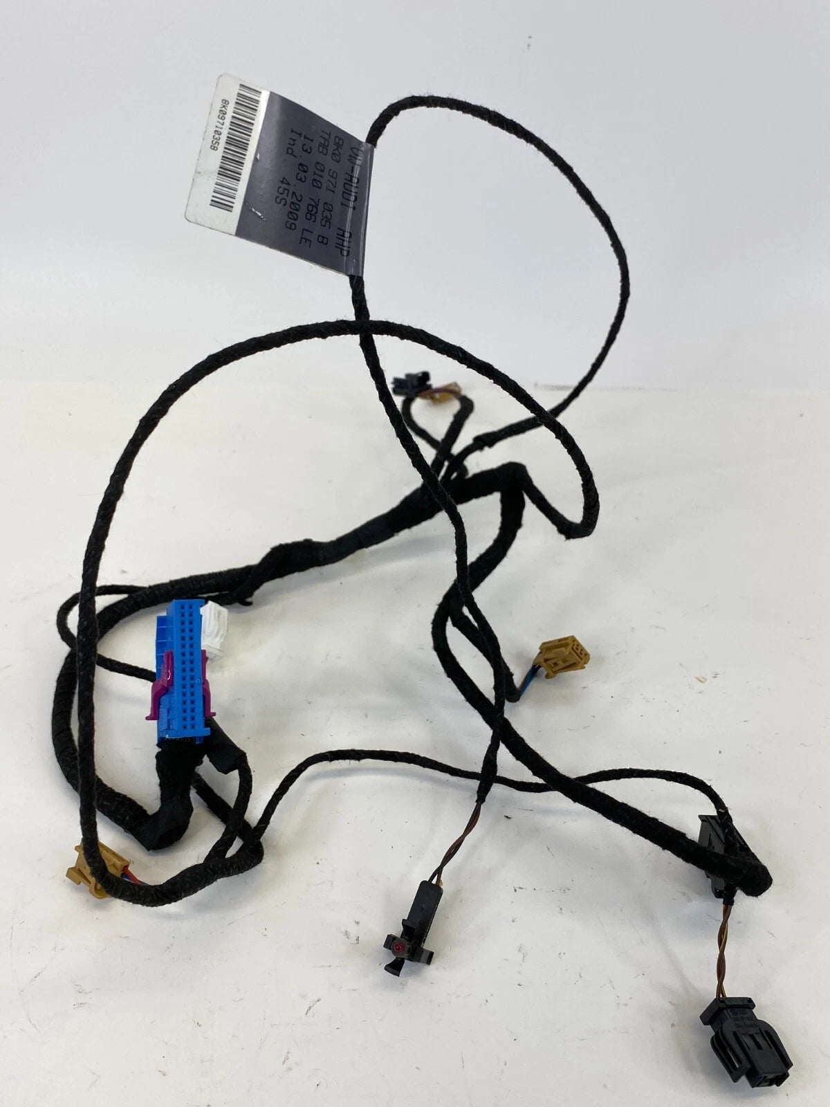 2009-2016 AUDI A4 QUATTRO FRONT LEFT SIDE DOOR WIRE WIRING HARNESS 8K0-971-035-B