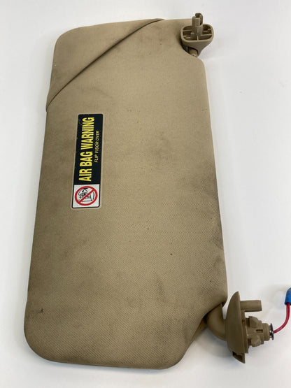 08-10 Honda Accord Driver Left Sun Visor Shade w/ Mirror Illuminated Ivory OEM