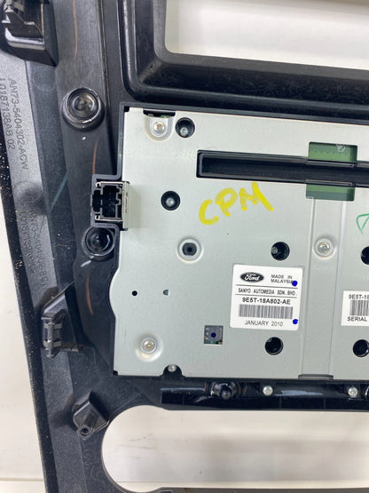 10-12 FORD FUSION CENTER DASH CD RADIO CONTROL PANEL W /BEZEL 9E5T18A802AE OEM