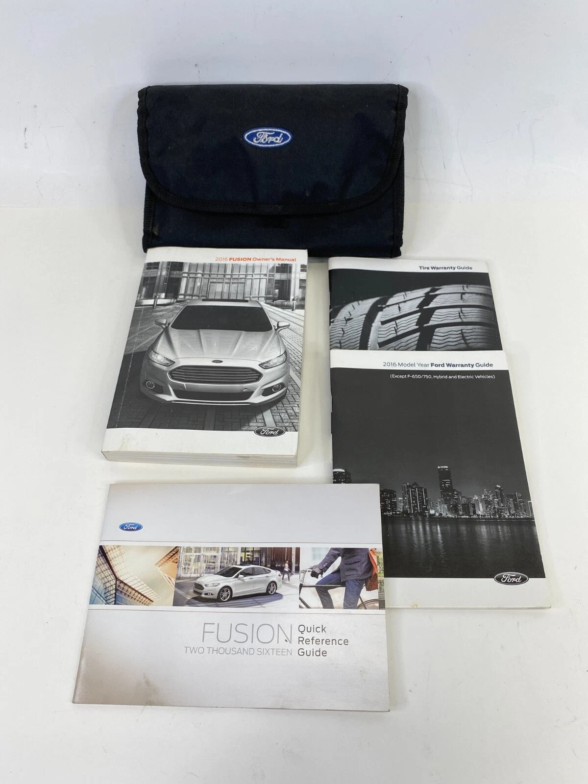 2016 FORD FUSION SEDAN OWNER'S MANUAL MAINTENACE WARRANTY GUIDE BOOK W /CASE OEM