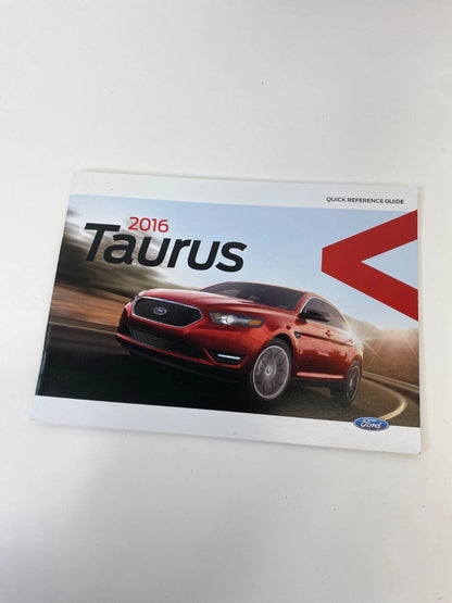 2016 FORD TAURUS OWNERS MANUAL WARRANTY GUIDE INFORMATION BOOK SET W/ CASE OEM