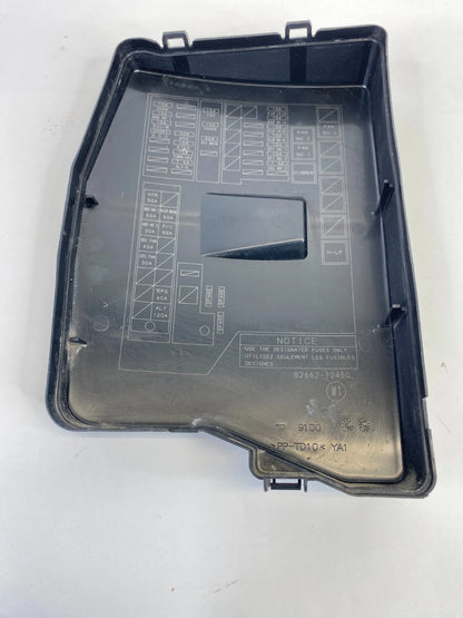 2008-2015 SCION XB 2.4L ENGINE FUSE RELAY BOX COMPARTMENT COVER LID 82662-12450