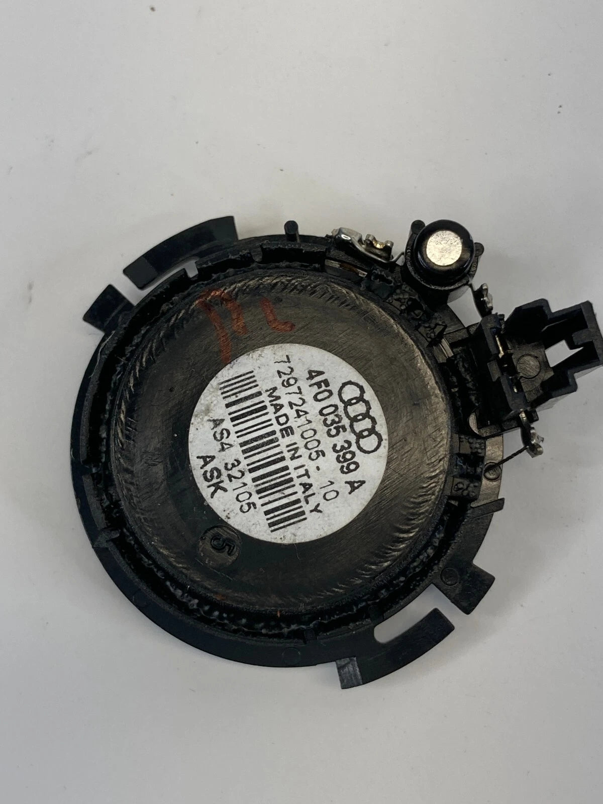 05-11 AUDI A6 QUATTRO REAR LEFT SIDE SOUND AUDIO TWEETER SPEAKER 4F0-035-399A