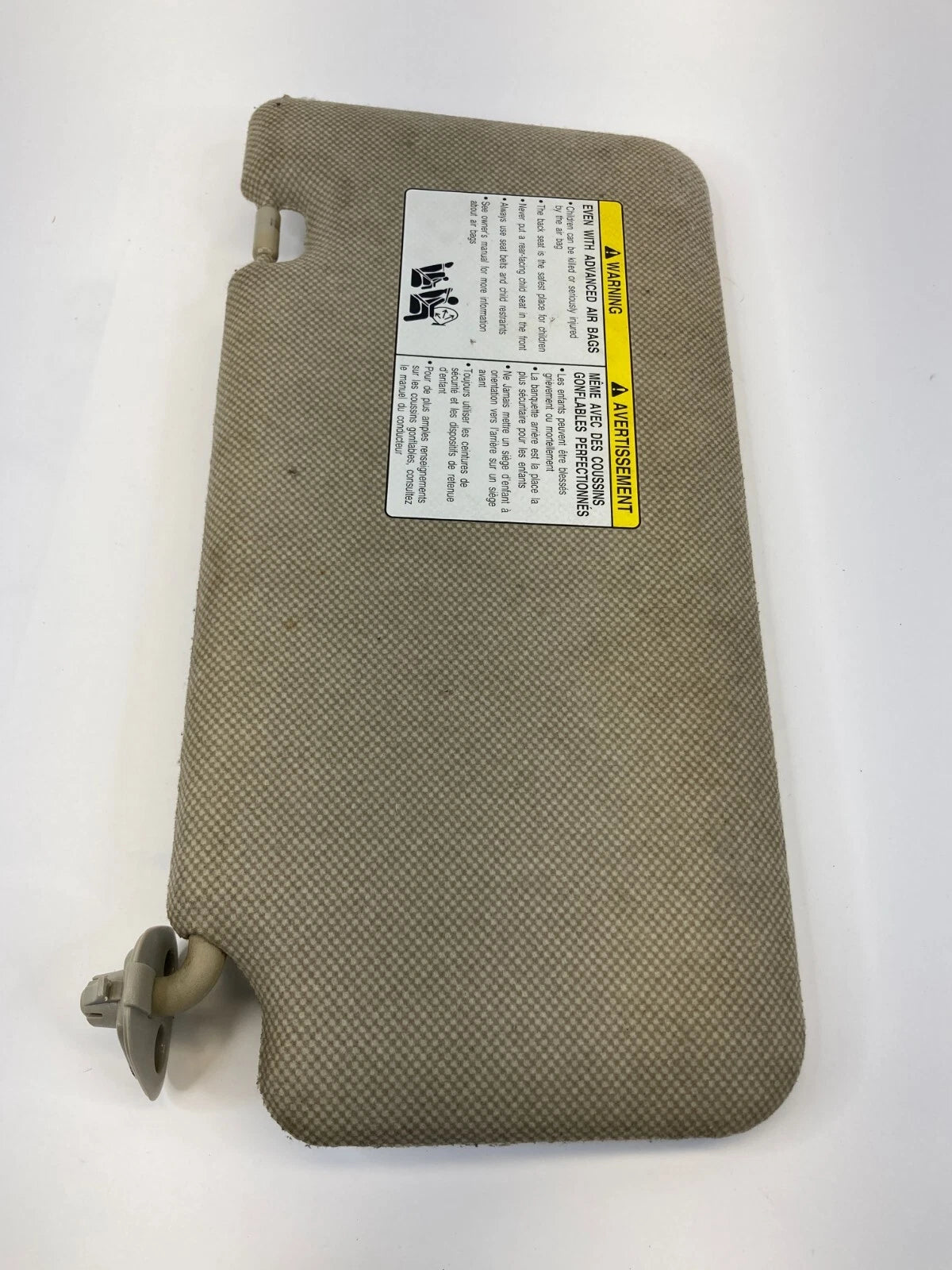 2007-2012 NISSAN VERSA FRONT RIGHT PASSENGER SIDE SUNVISOR SUN VISOR SHADE OEM