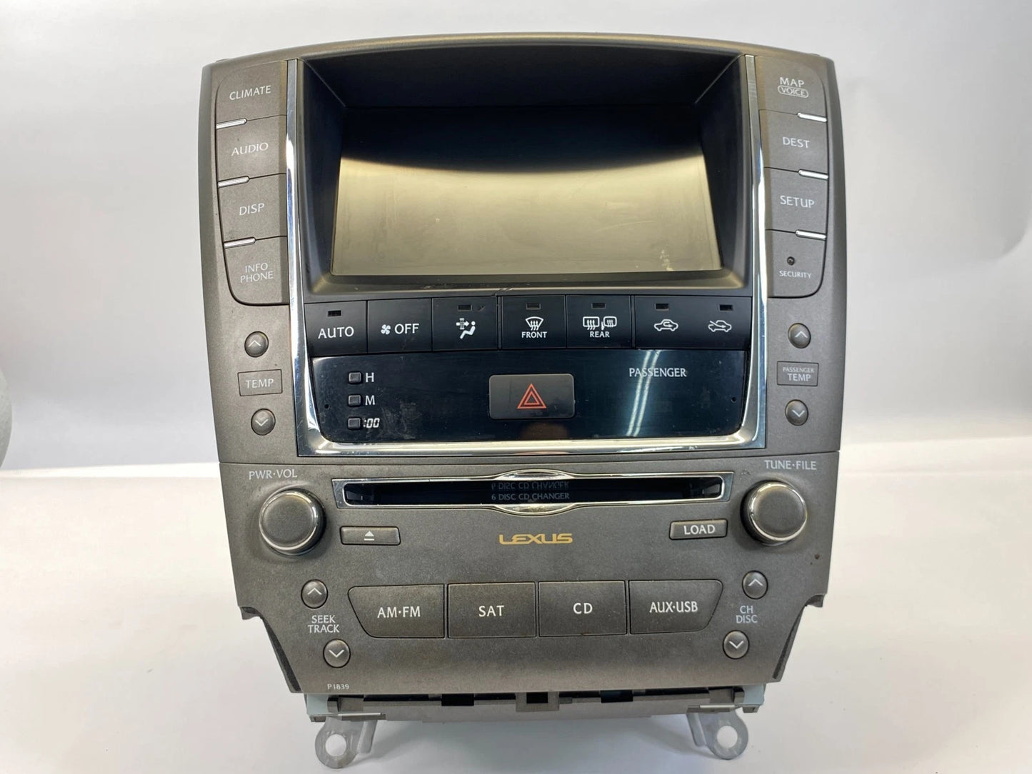 2009-2011 LEXUS IS250 RADIO AM/FM RECEIVER DISPLAY SCREEN NAVIGATION 86431-53330