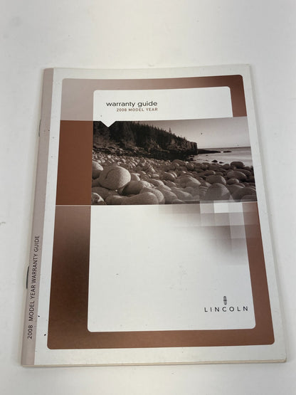 2008 Lincoln MKX Owners Manual Reference Guide Warranty Information w/ Case Set