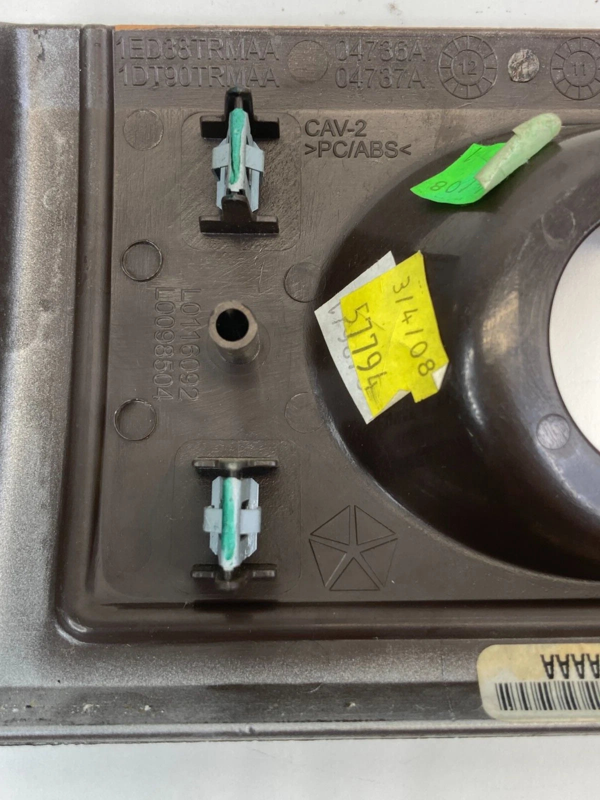 2008-2010 CHRYSLER TOWN & COUNTRY DASH IGNITION SWITCH TRIM BEZEL 1DT901AAAA OEM