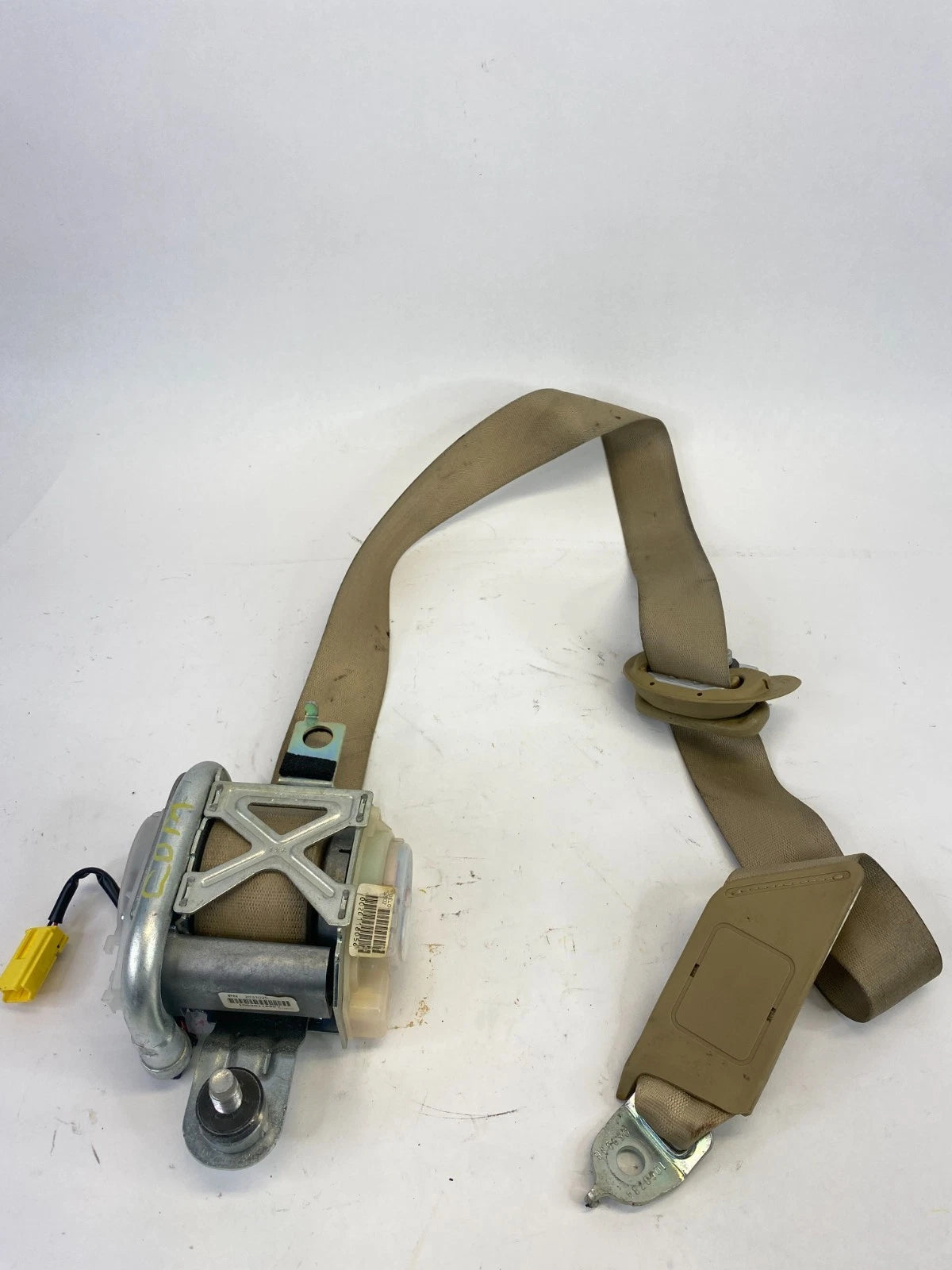 2008-2011 HONDA ACCORD FRONT RH PASSENGER SEAT BELT RETRACTOR IVORY 2031025 OEM