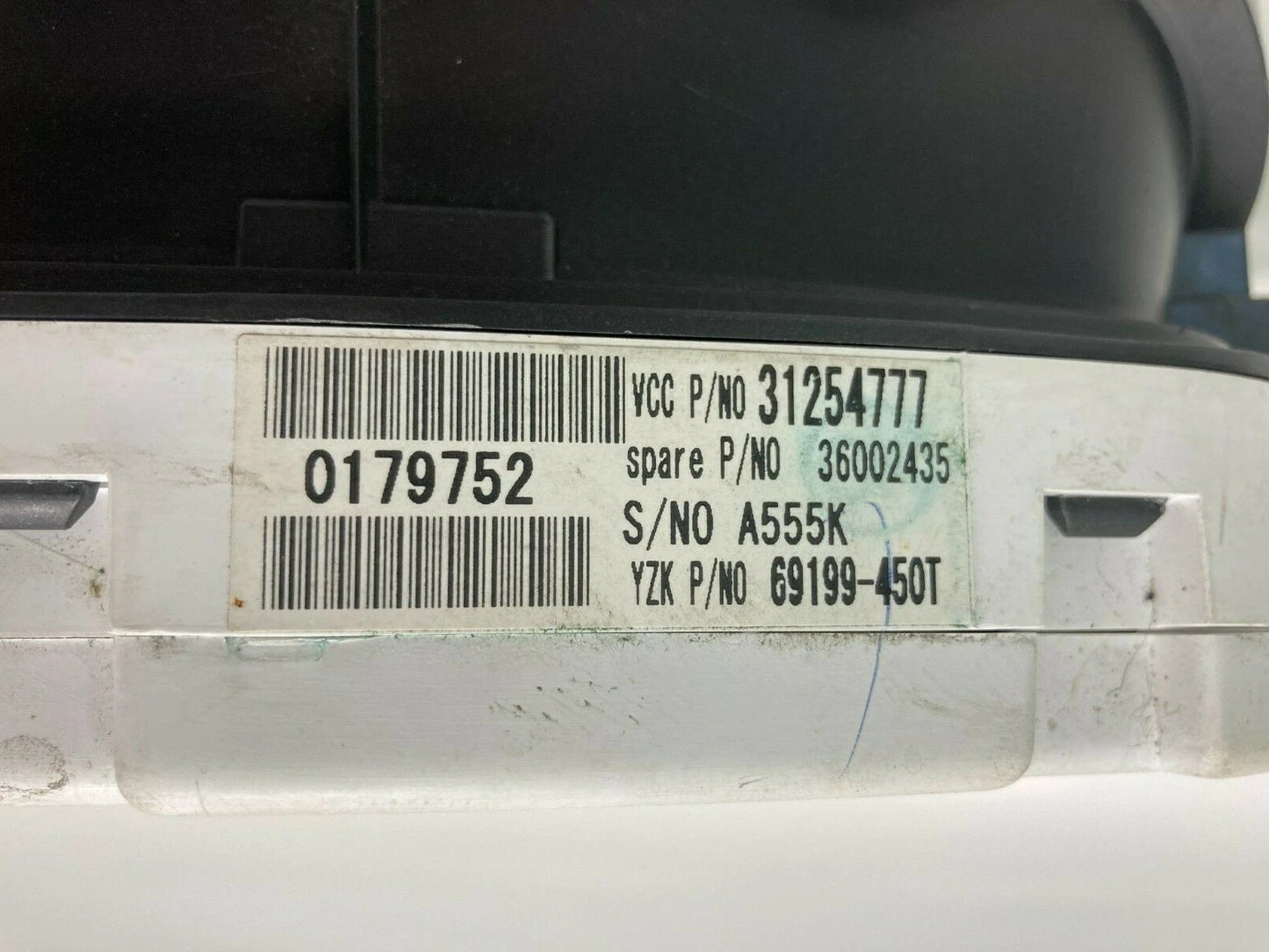 08-11 VOLVO S40 2.4L SPEEDOMETER INSTRUMENT CLUSTER GAUGES 36002435 257K MILES