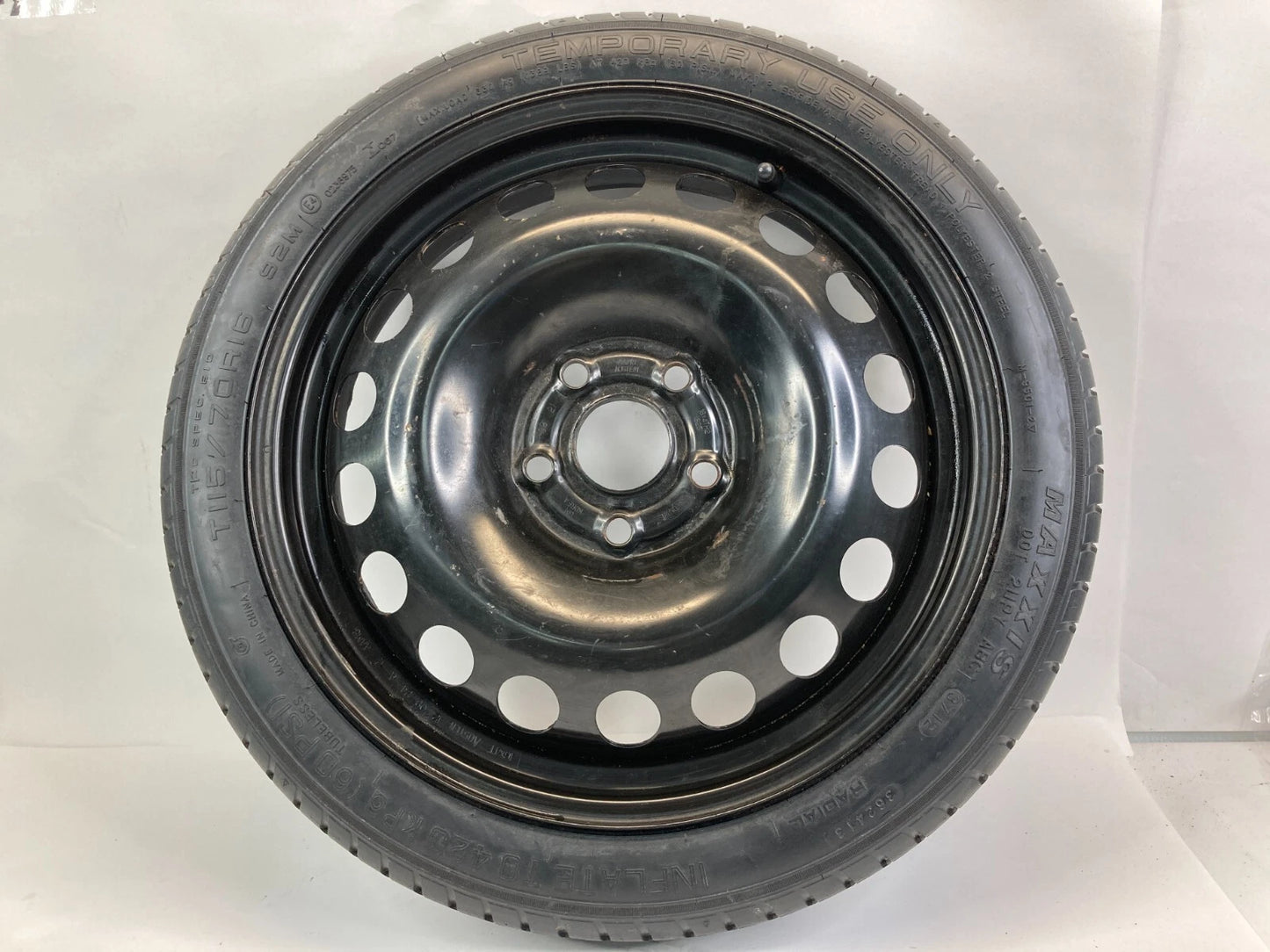 2012-2020 CHEVROLET SONIC EMERGENCY SPARE TIRE COMPACT DONUT 115/70D16 R16