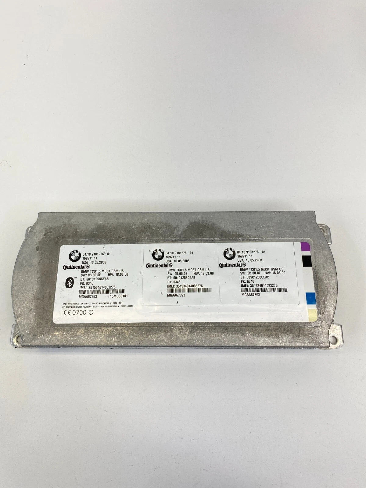 2007-2010 BMW 328I BLUETOOTH TELEMATICS CONTROL MODULE TCU OEM 84109181276-01