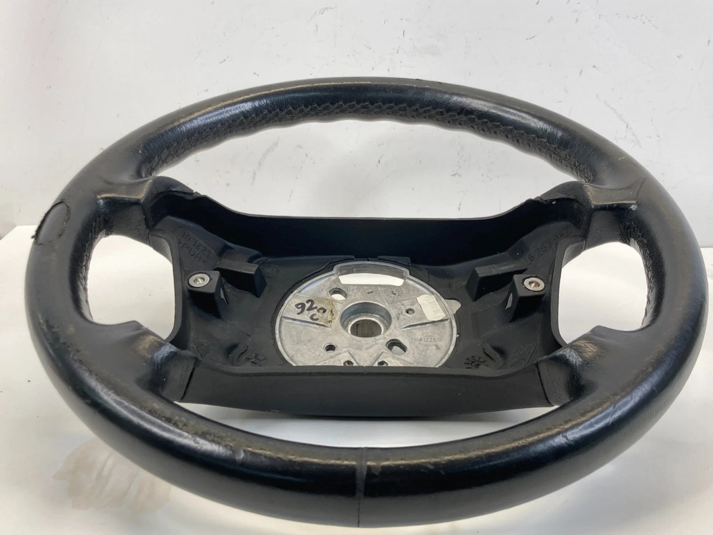 99 00 BMW 323I 328I 2000 328CI BLACK LEATHER STEERING WHEEL ASSEMBLY OEM