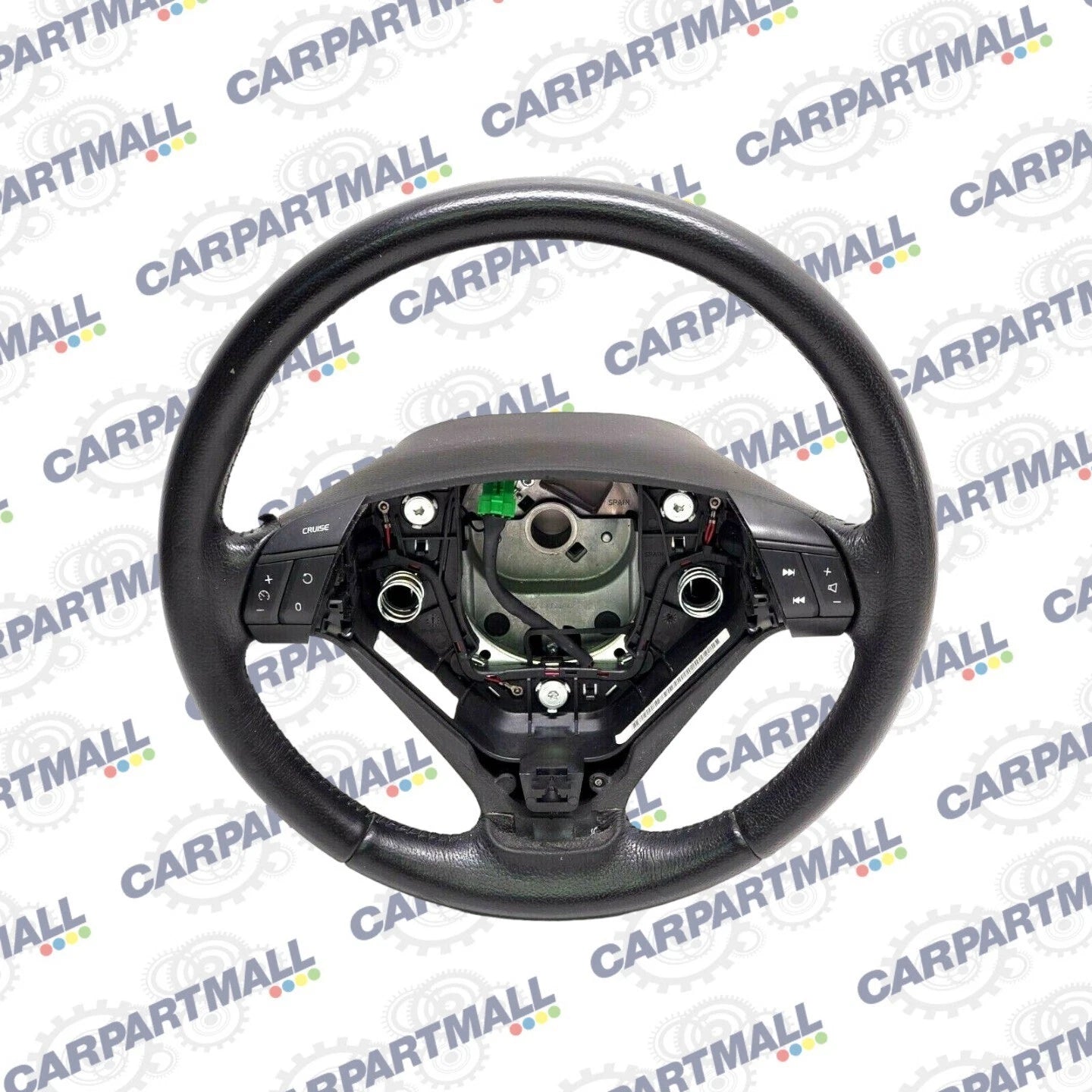04-09 VOLVO S60 SEDAN STEERING WHEEL W/ CRUISE CONTROL LEATHER BLACK 30741684