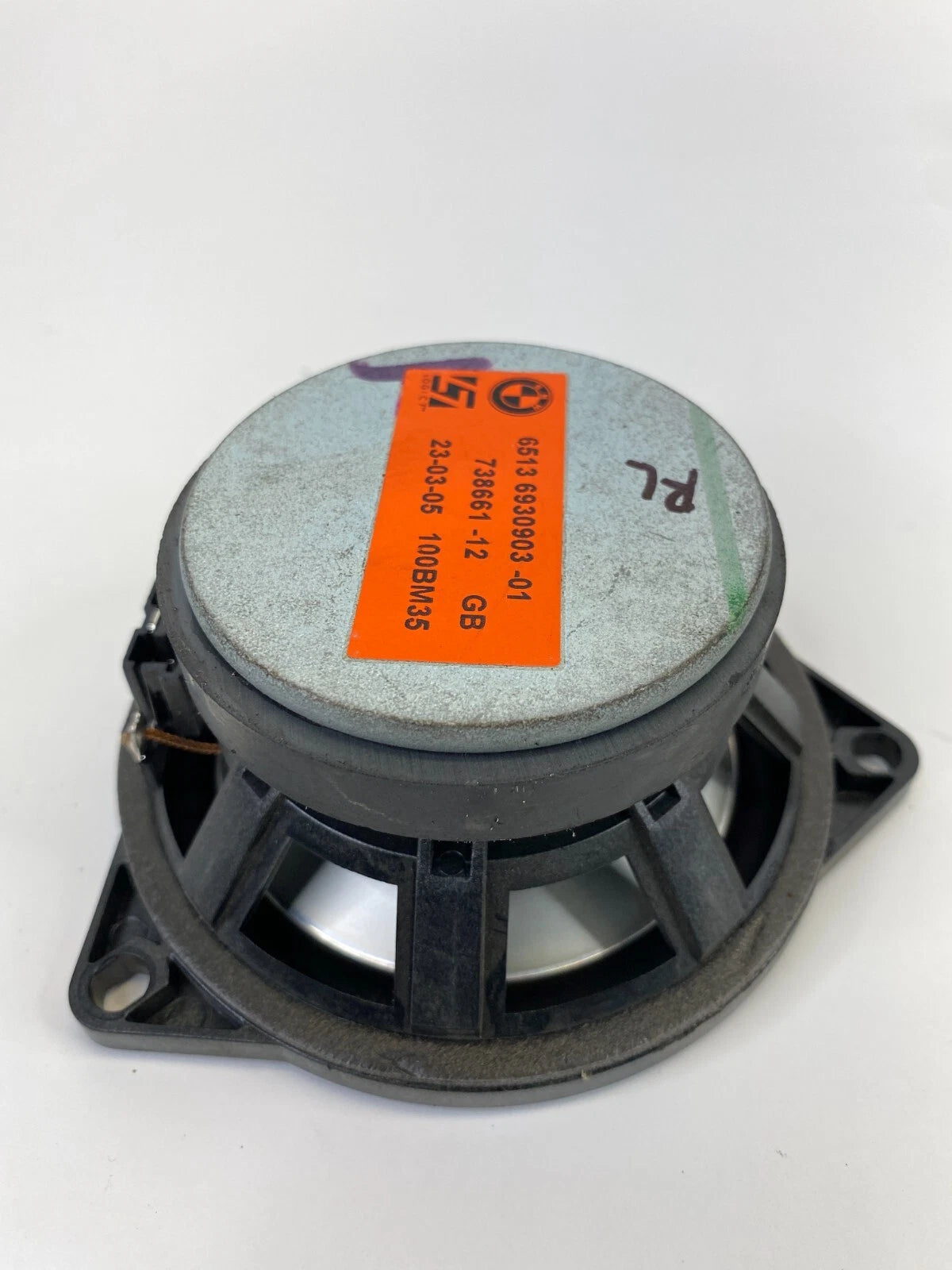 2004-2007 BMW 530I 525I REAR LEFT SIDE DOOR AUDIO SOUND SPEAKER 693090301 OEM