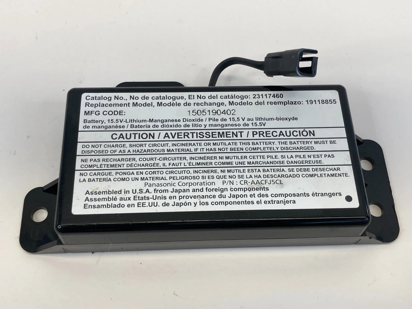 2012-2017 CHEVROLET SONIC COMMUNICATION BATTERY BACK-UP MODULE 19118855 OEM