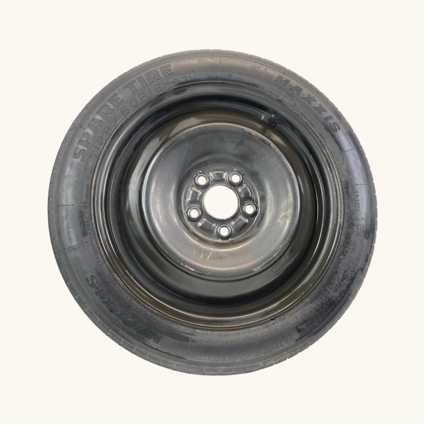 12-18 FORD FOCUS EMERGENCY SPARE TIRE WHEEL COMPACT T125/80R16 E4-0233368 OEM