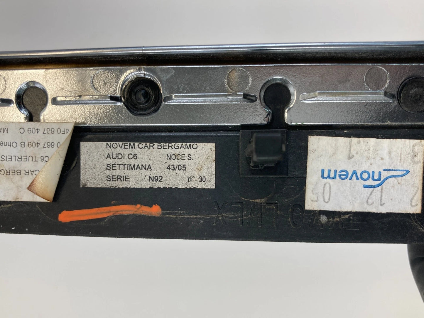 05-11 AUDI A6 QUATTRO FRONT LEFT DRIVER SIDE DOOR TRIM MOLDING WOOD 4F0-867-409