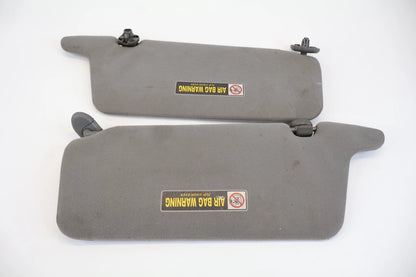 2001-2005 HONDA CIVIC ROOF SUNVISOR SUN VISOR SHADE PAIR SET LH RH W/ MIRROR OEM