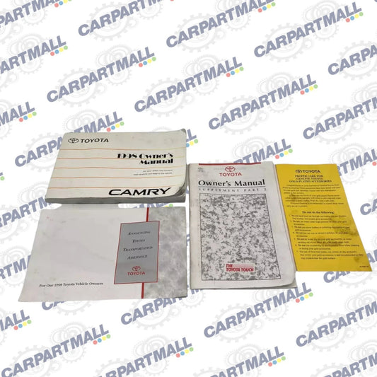 1998 98 TOYOTA CAMRY SEDAN OWNER'S MANUAL GUIDE BOOK & SUPPLEMENT OEM