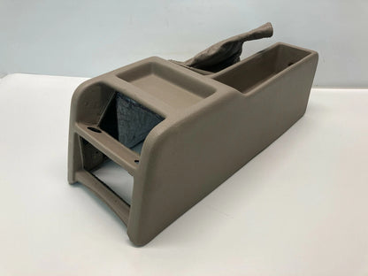 1994 1995 BMW 540I REAR CENTER CONSOLE COVER PANEL W/ BRAKE HANDLE BOOT OEM