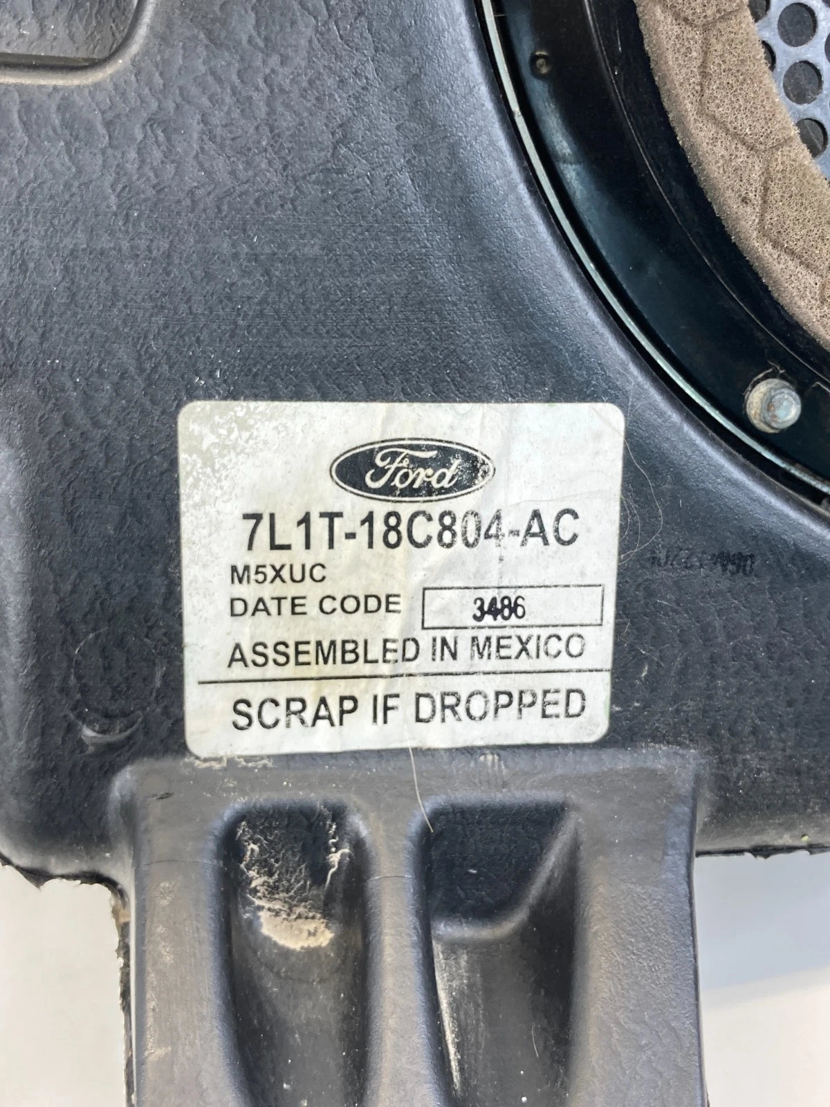 2007 2008 07 08 FORD EXPEDITION SPEAKER SUBWOOFER W/ AMPLIFIER 7L1T-18C804-AC