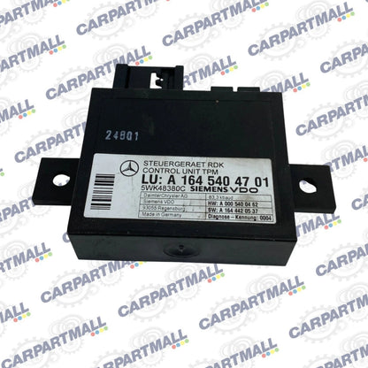 06-11 MERCEDES-BENZ ML350 GL450 TIRE PRESSURE CONTROL MODULE TPMS 1645404701 OEM