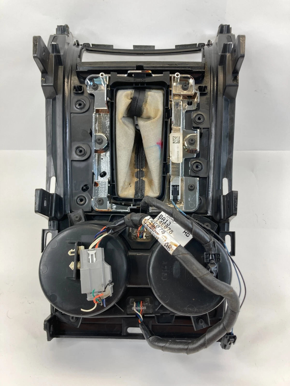 11 12 LINCOLN MKX CENTER CONSOLE SHIFTER BEZEL TRIM W/ CUP HOLDER BA1378045A76B