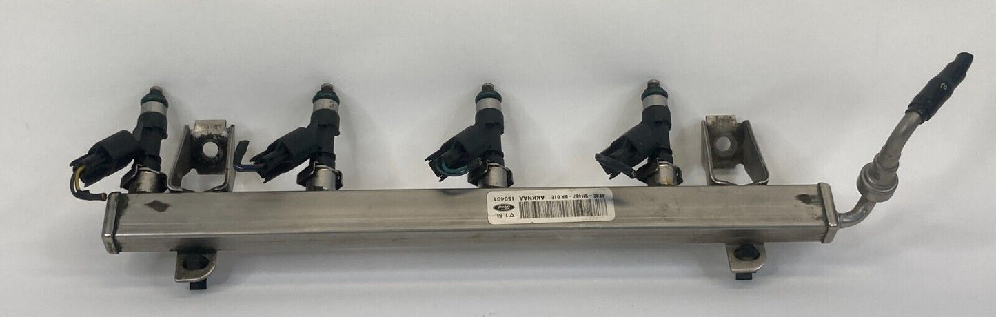 2014-2019 Ford Fiesta 1.6L Engine Fuel Injector Injection Rail AE8E-9H487-BA OEM