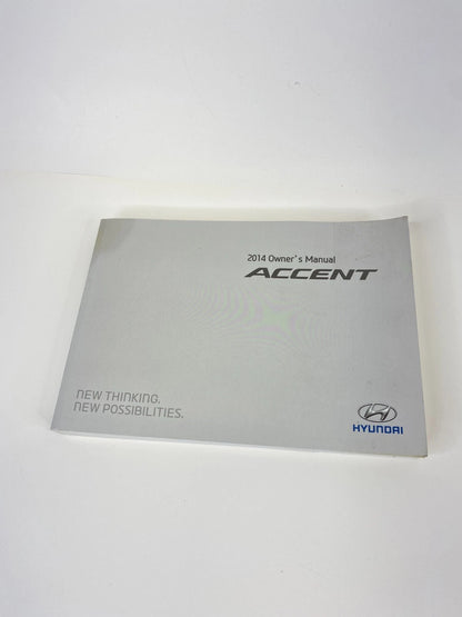 2014 HYUNDAI ACCENT OWNERS USER MANUAL WARRANTY INFORMATION HANDBOOK SET OEM