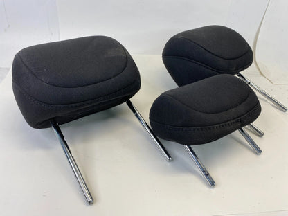 2013-2016 DODGE DART REAR SEAT HEADREST HEAD REST SET OF 3 CLOTH BLACK OEM