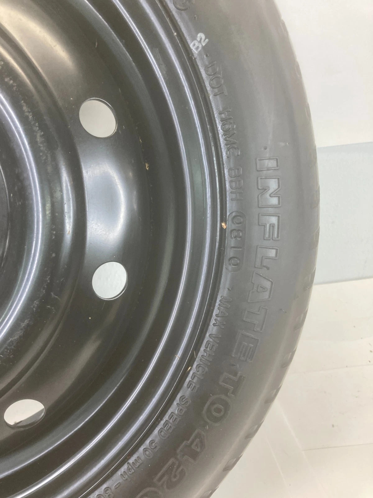 2010-2013 KIA FORTE KIA FORTE EMERGENCY SPARE TIRE DONUT WHEEL T125/80D15 95M