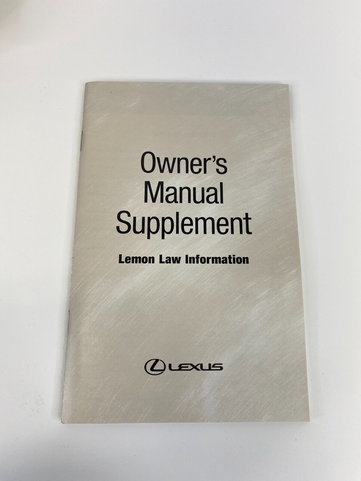 2004 04 Lexus LS430 Owners Owner´s Manual Supplement W/ Case OEM