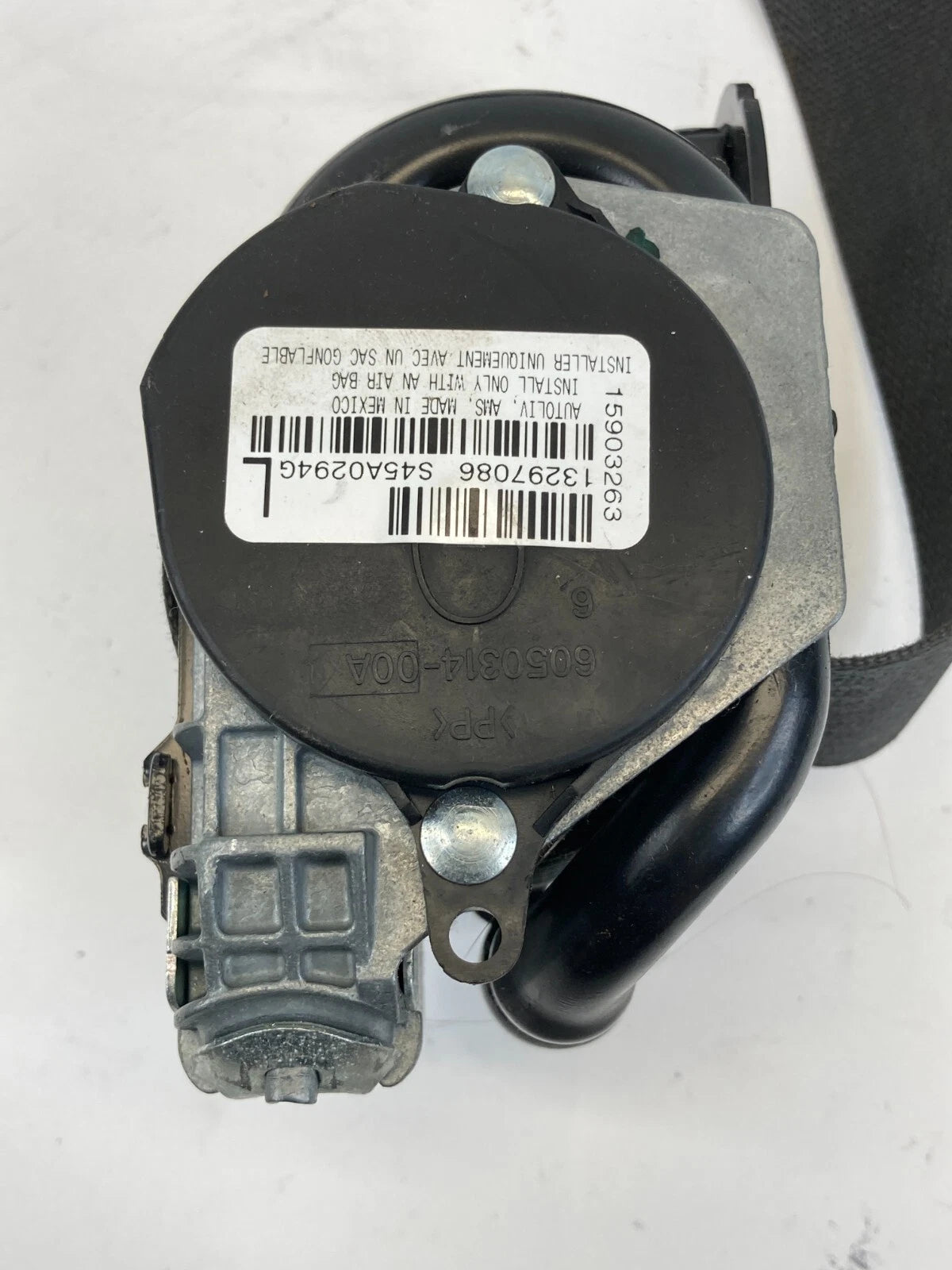 2011-2016 CHEVROLET CRUZE FRONT LEFT DRIVER SEAT BELT RETRACTOR ASSY 616263700C