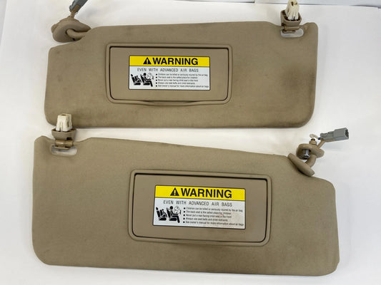 2010-2013 ACURA MDX WINDSHIELD SUN VISOR SHADE PAIR FRONT LEFT RIGHT OEM FACTORY
