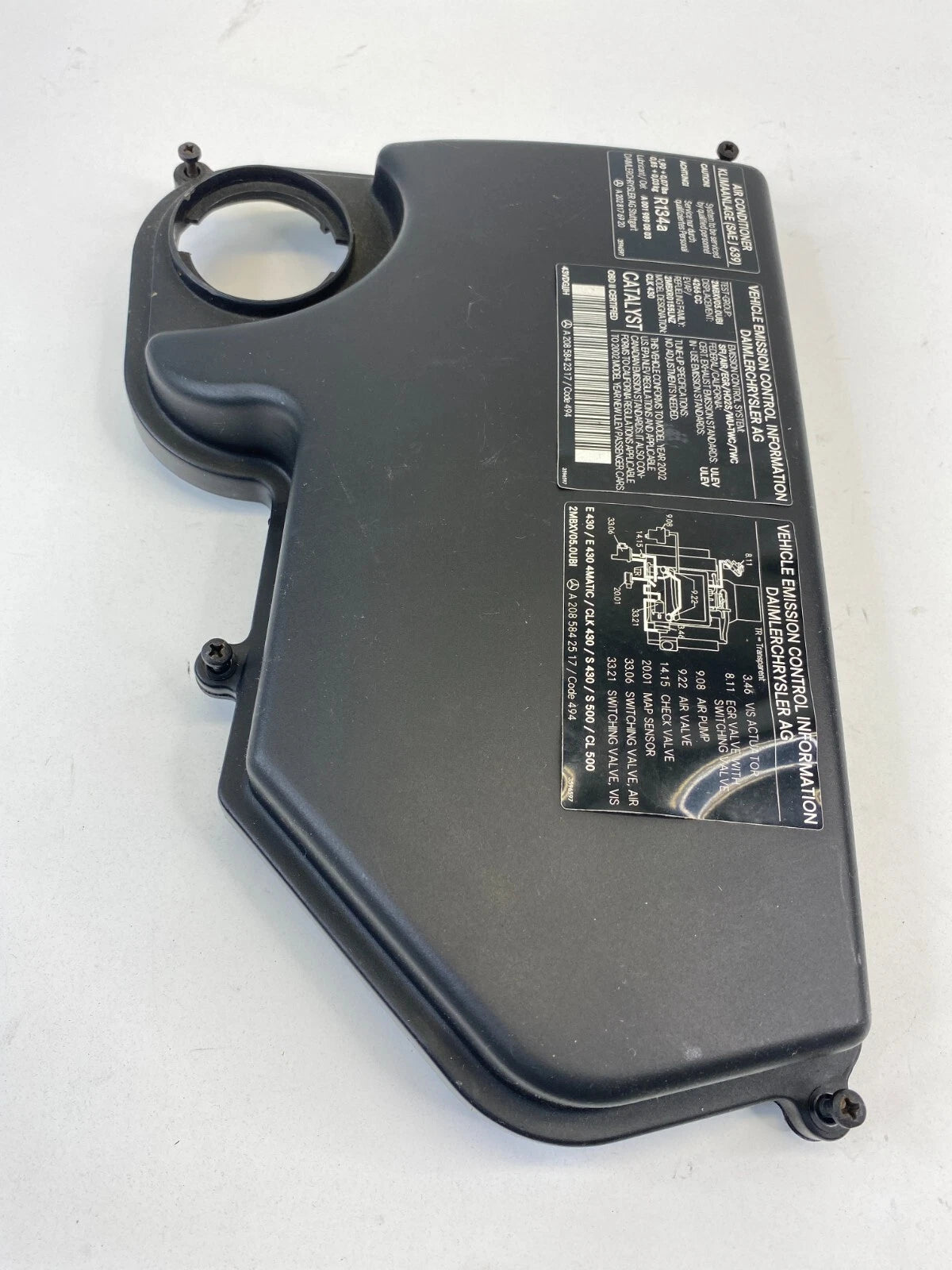 99-03 MERCEDES-BENZ CLK430 UNDER HOOD RIGHT FUSE BOX COVER 2025400582 OEM