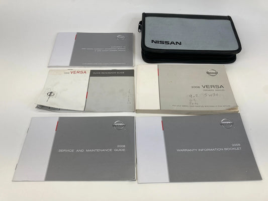 2008 NISSAN VERSA OWNERS MANUAL INFORMATION WARRANTY GUIDE BOOK SET W/ CASE OEM