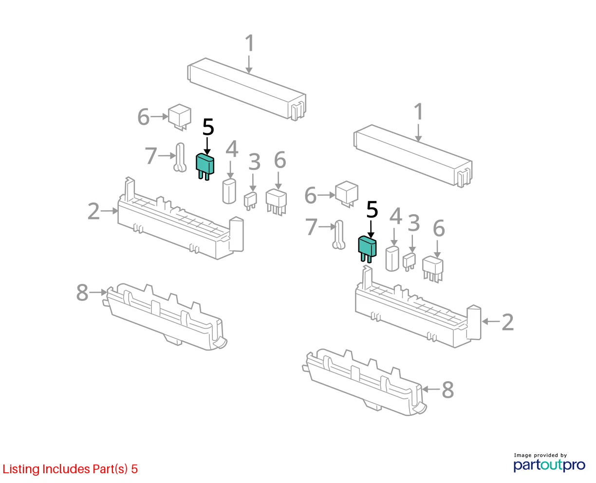 1995 95 PONTIAC BONNEVILLE 3.8L LEFT DASH FUSE RELAY JUNCTION BOX 12077863 OEM