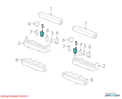 1995 95 PONTIAC BONNEVILLE 3.8L LEFT DASH FUSE RELAY JUNCTION BOX 12077863 OEM
