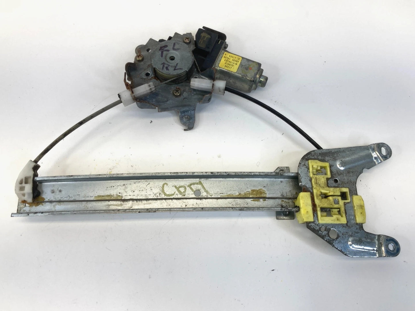 02-06 NISSAN ALTIMA REAR LEFT DOOR POWER WINDOW REGULATOR W MOTOR 827318J000 OEM
