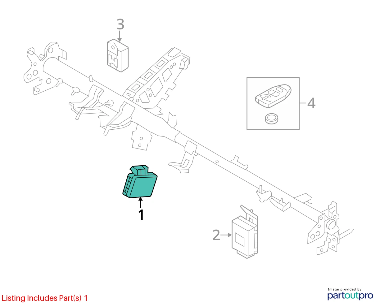 2012 2013 HYUNDAI ACCENT BCM BODY CONTROL MODULE RECEIVER OEM FACTORY 954001R201