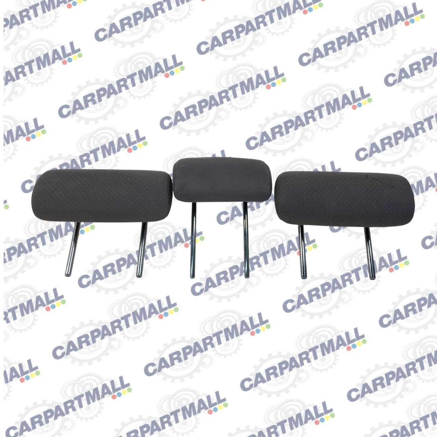 2004-2009 04-09 TOYOTA PRIUS REAR SEAT HEADRESTS SET 3 GRAY CLOTH ASSEMBLY OEM