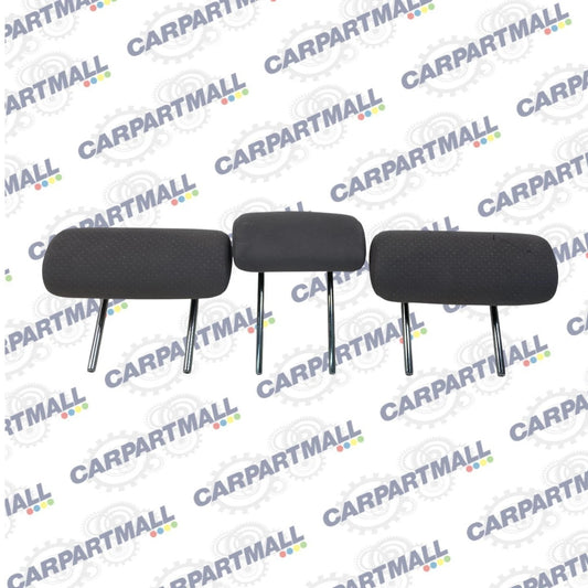 2004-2009 04-09 TOYOTA PRIUS REAR SEAT HEADRESTS SET 3 GRAY CLOTH ASSEMBLY OEM