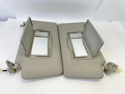 2008-2013 NISSAN ROGUE ROOF SUNVISOR SUN VISOR LEFT RIGHT PAIR SET W LIGHT OEM