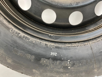 2012-2015 VOLKSWAGEN PASSAT SEDAN 4-DR EMERGENCY INFLATABLE SPARE TIRE 135/90D16