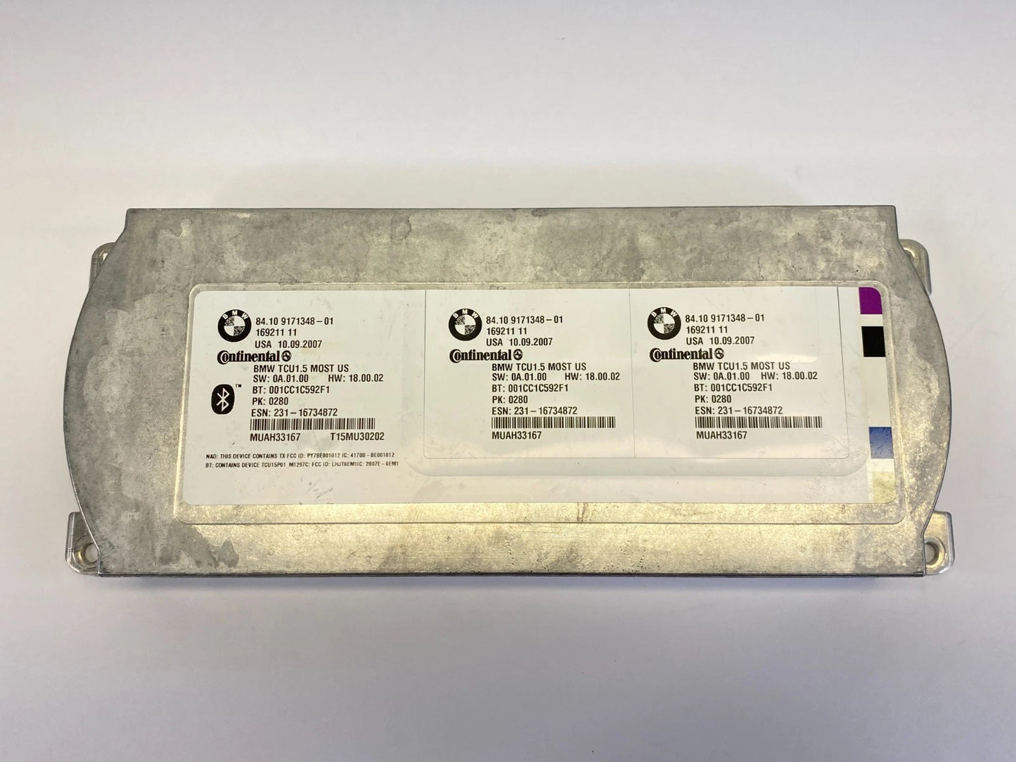 2008 BMW 535XI E60 BLUETOOTH TELEMATICS CONTROL MODULE OEM 84109171348