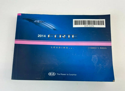 2014 14 Kia Forte LX Sedan Owners Manual Information Guide Book OEM
