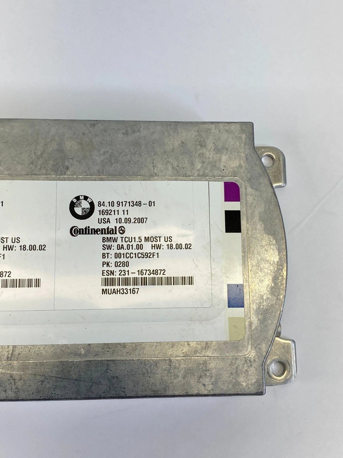 2008 BMW 535XI E60 BLUETOOTH TELEMATICS CONTROL MODULE OEM 84109171348