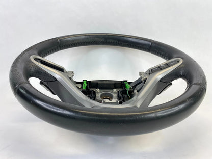 2009-2013 HONDA FIT STEERING WHEEL W/ CRUISE CONTROL SWITCH ASSEMBLY LEATHER OEM
