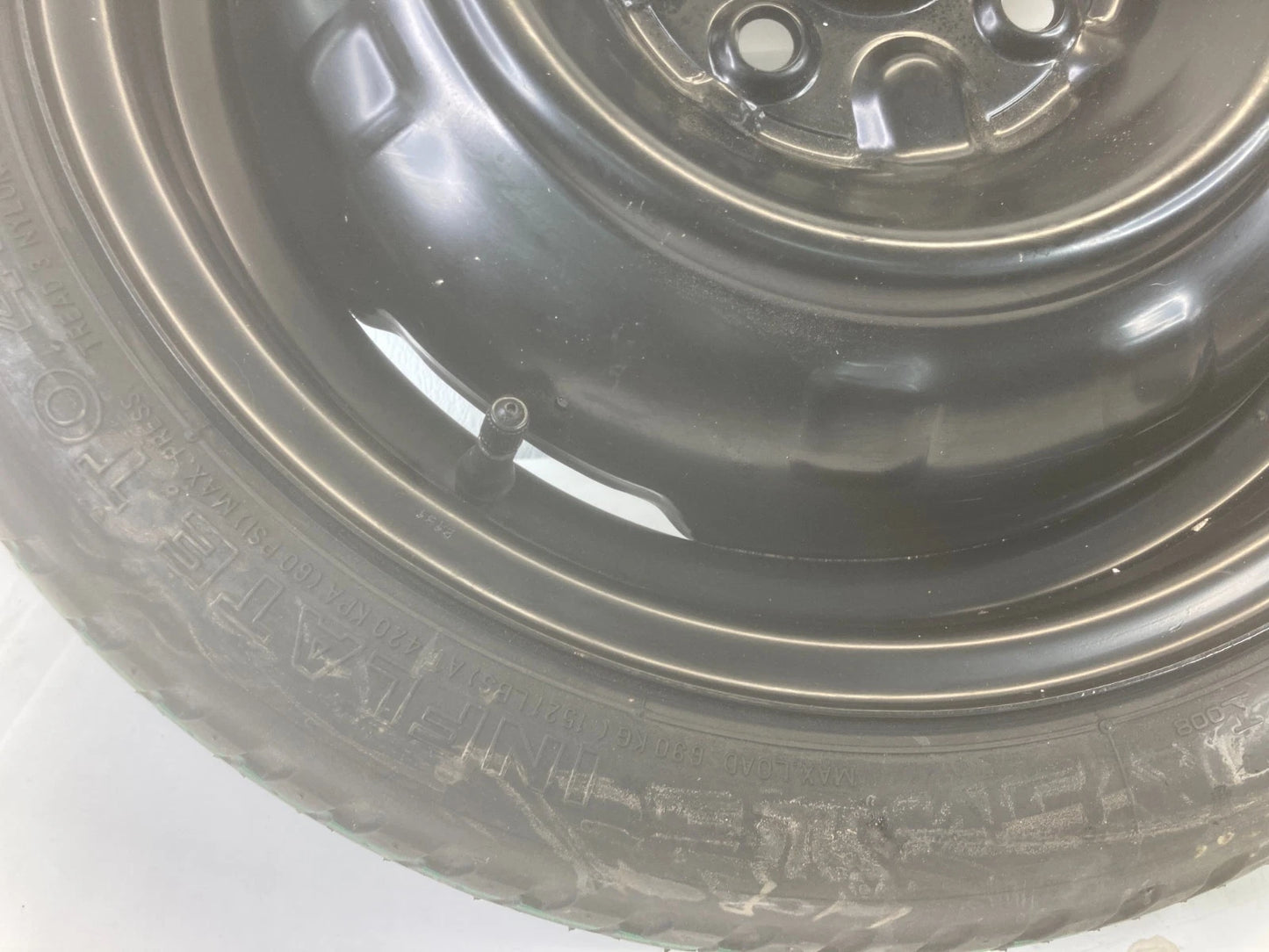 06-11 TOYOTA YARIS EMERGENCY SPARE TIRE COMPACT DONUT WHEEL T125/70D15 95M OEM